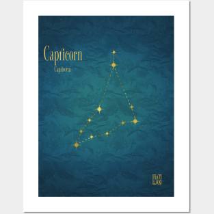 Night Sky Constellations - Capricorn Posters and Art